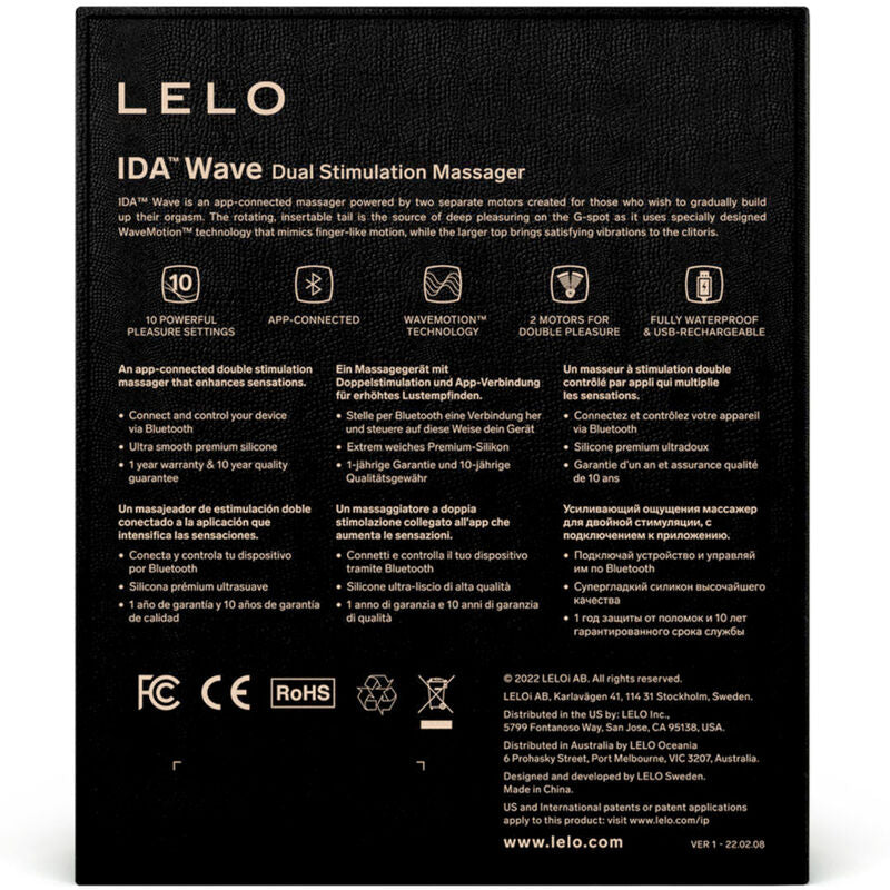 LELO - IDA WAVE MASAJEADOR PAREJAS