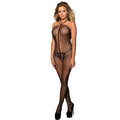 BODY DE REJILLA CON TOP HALTER