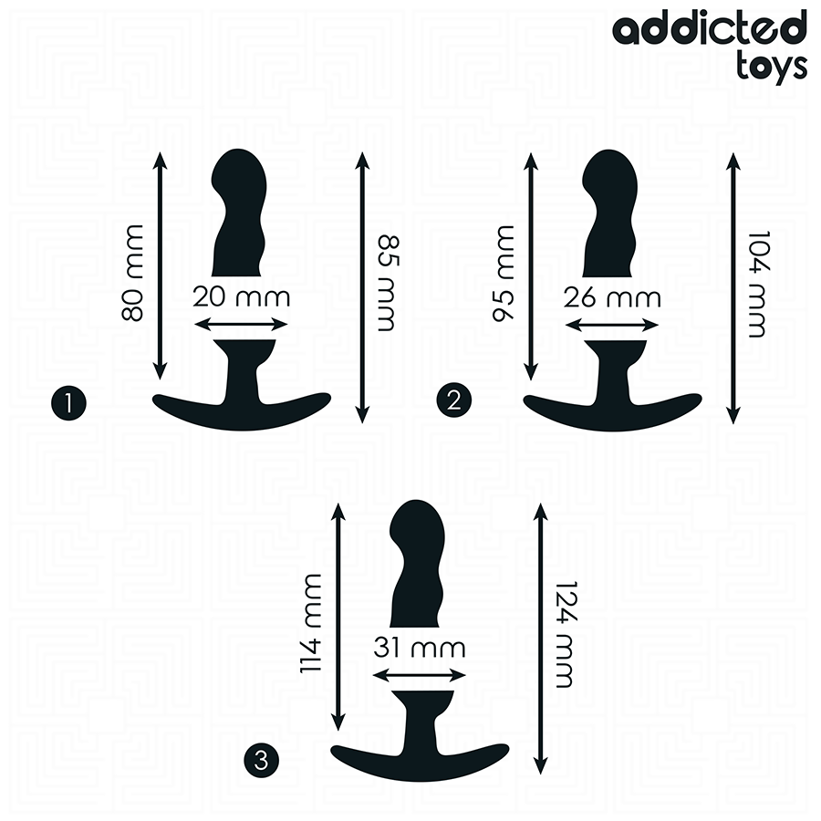 SET DE 3 PLUG ANAL SILICONA