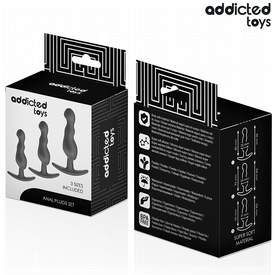 SET DE 3 PLUG ANAL SILICONA