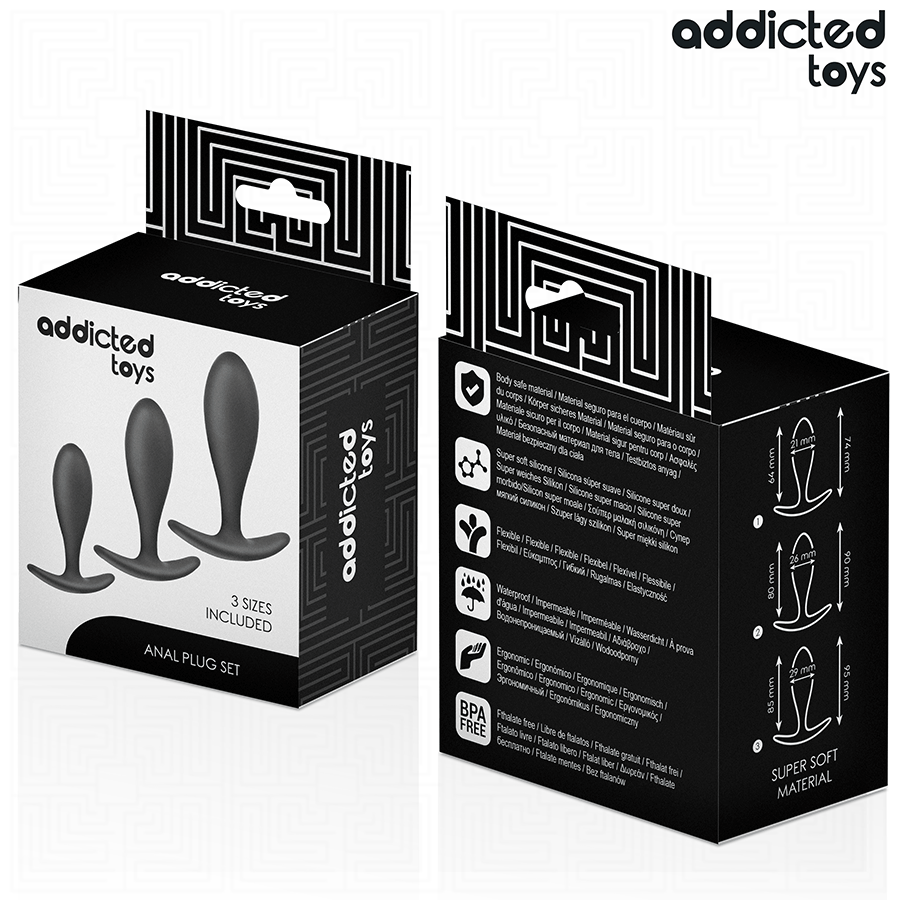 SET DE 3 PLUG ANAL SILICONA
