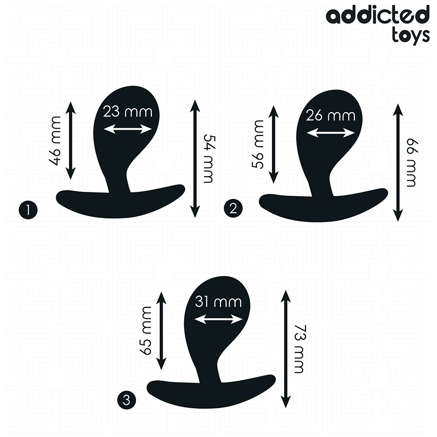SET DE 3 PLUG ANAL SILICONA