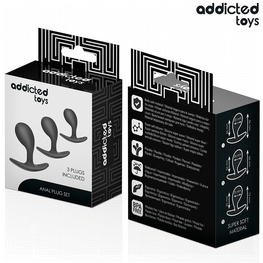 SET DE 3 PLUG ANAL SILICONA
