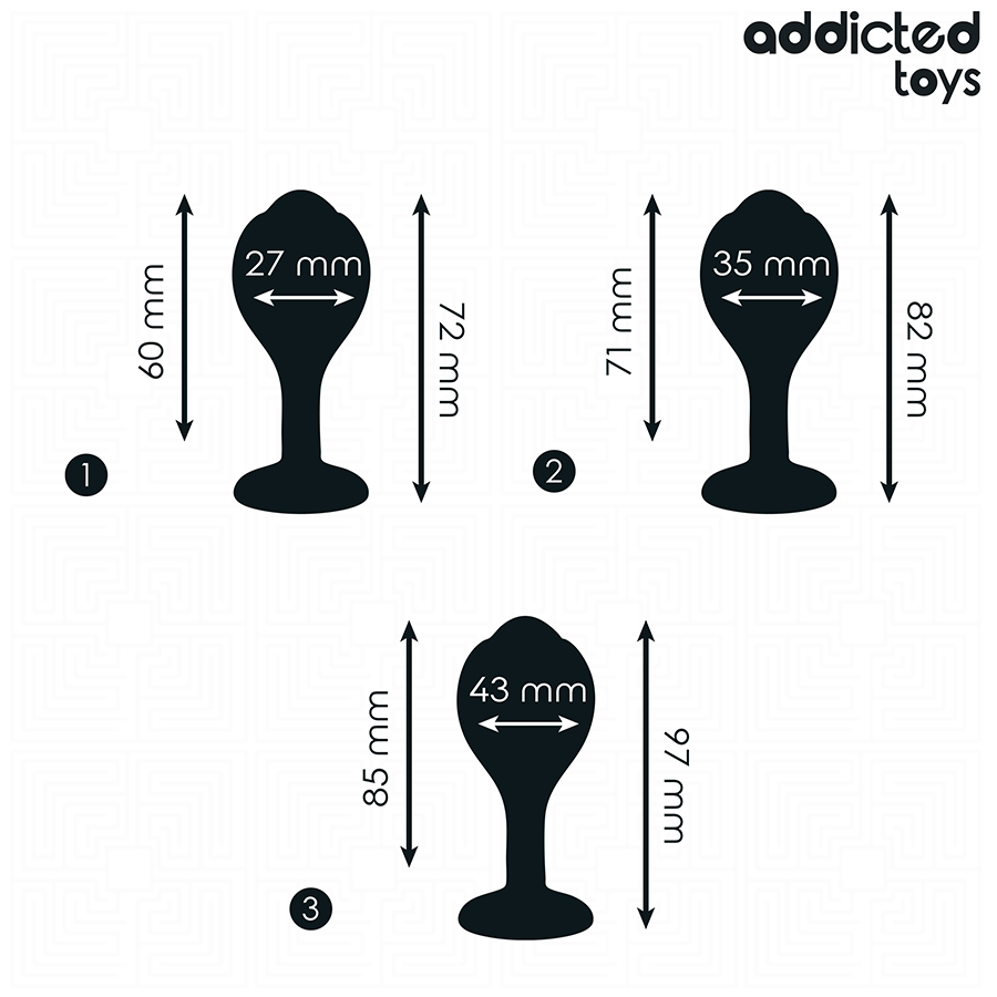 SET DE 3 PLUG ANAL SILICONA
