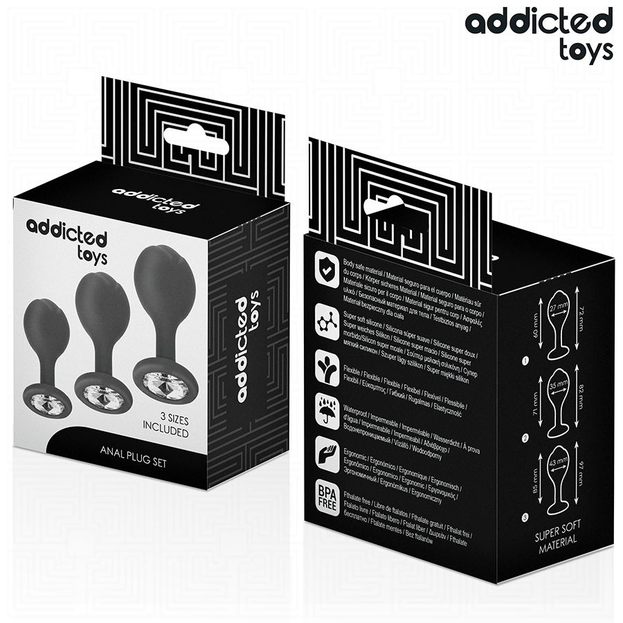 SET DE 3 PLUG ANAL SILICONA