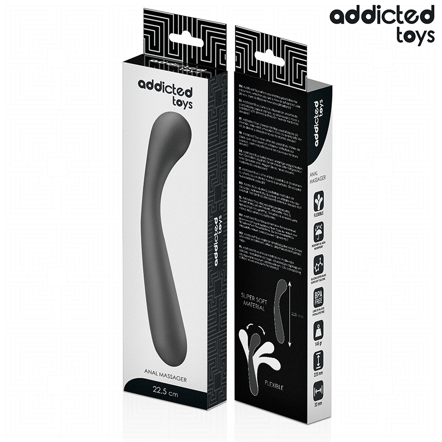 MASAJEADOR ANAL DOBLE SILICONA 22,5 CM