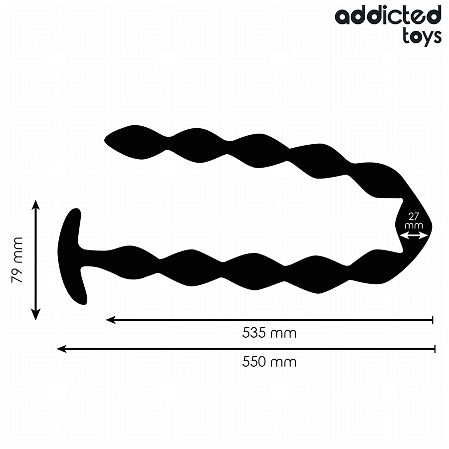 ROSARIO ANAL 27 CM EXTRA LARGO SILICONA