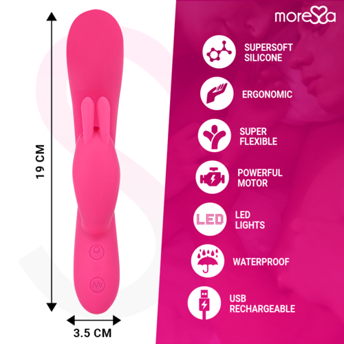 VIBRADOR DE CONEJO CON CALOR CORPORAL