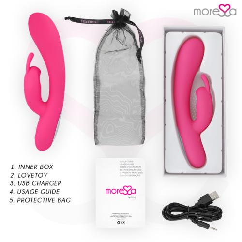 VIBRADOR DE CONEJO CON CALOR CORPORAL