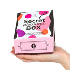 CAJA DE PLACERES PARA PAREJAS DADOS + BALA VIBRADORA + PLUMERO