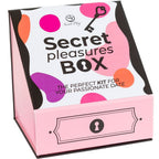 CAJA DE PLACERES PARA PAREJAS DADOS + BALA VIBRADORA + PLUMERO