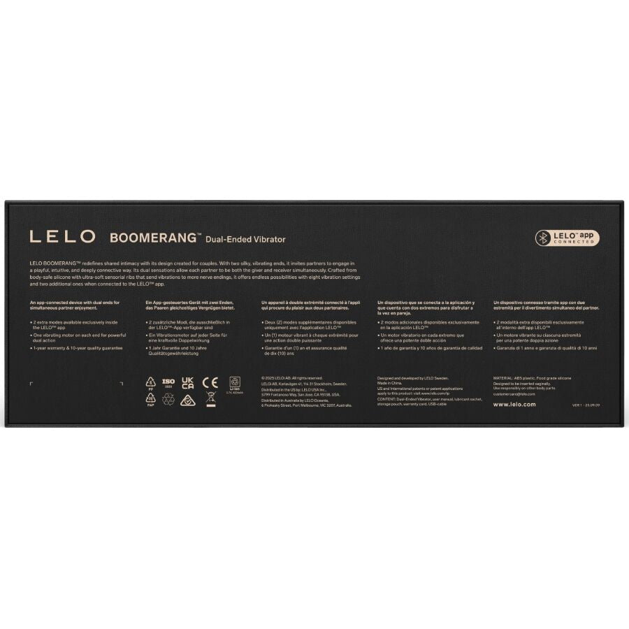 BOOMERANG VIBRADOR DE DOBLE EXTREMO