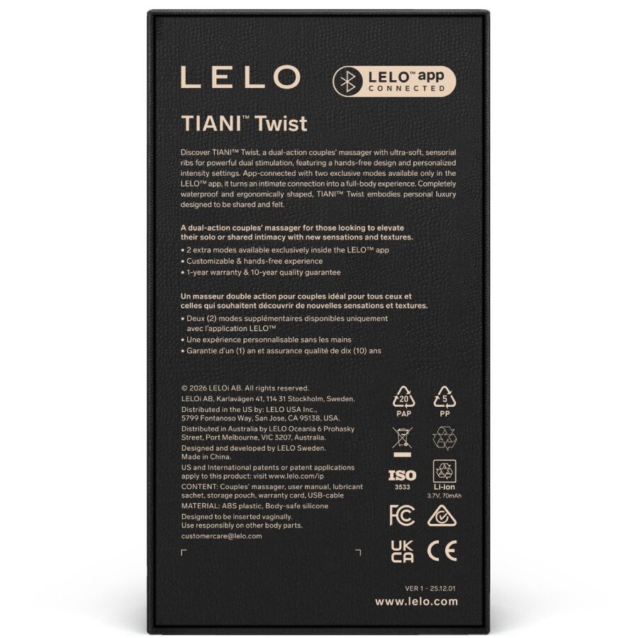 TIANI TWIST VIBRADOR PARA PAREJAS