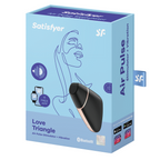 LOVE TRIANGLE ESTIMULADOR Y VIBRADOR NEGRO